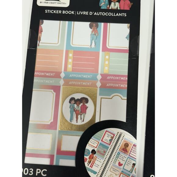 CRAFT SMITH Planner Stickers Book Lot Of 2 - Appointment 903pc+ Leopard Glam 834 - Picture 6 of 6